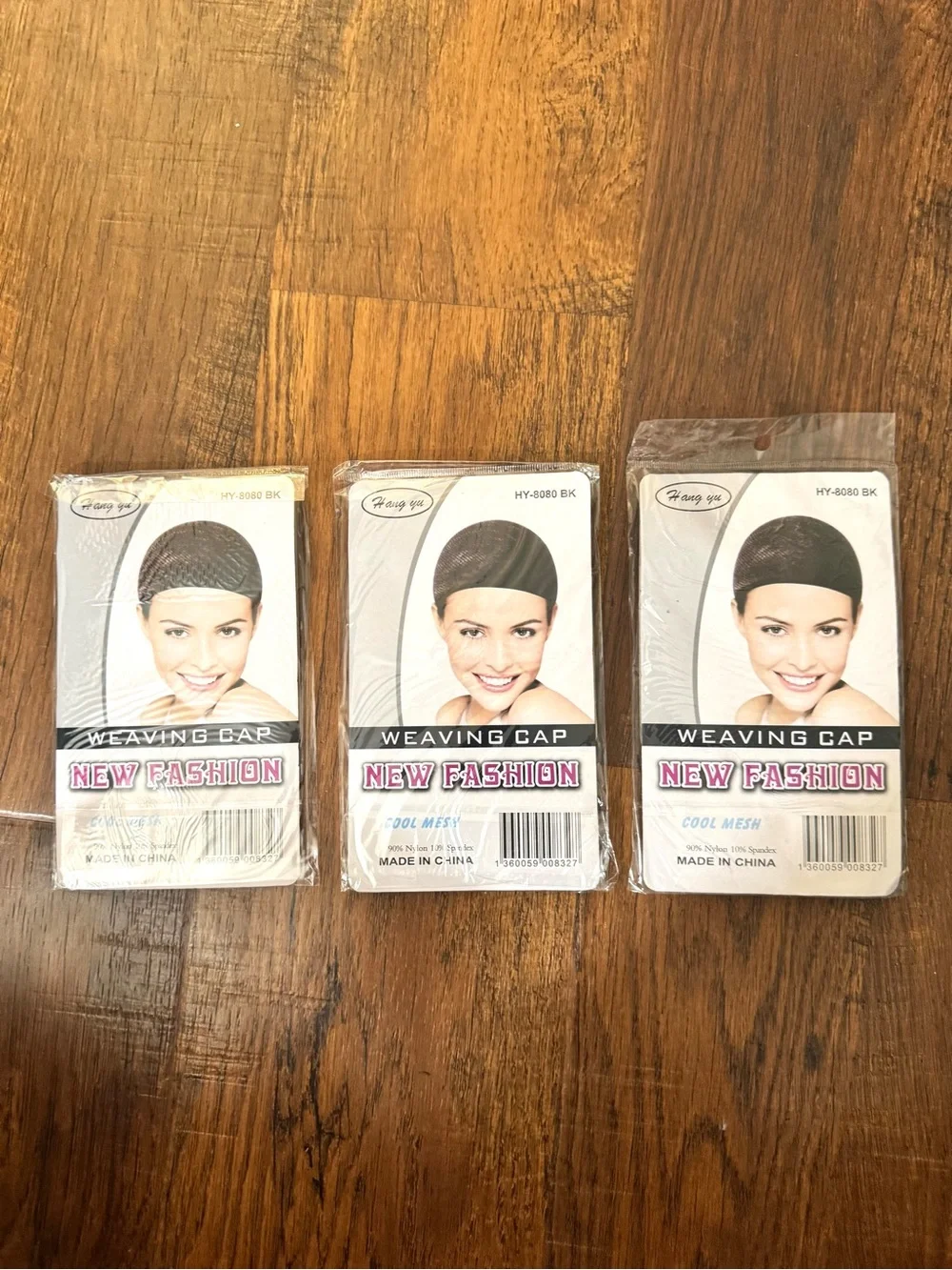 Weaving caps, 3 pack, NWT